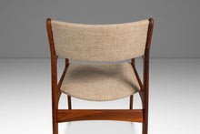 Load image into Gallery viewer, Restored Mid-Century Scandinavian Modern Arm Chair in Solid Teak &amp; New Fabric in the Manner of D-SCAN, c. 1970's-ABT Modern
