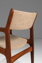 Load image into Gallery viewer, Restored Mid-Century Scandinavian Modern Arm Chair in Solid Teak &amp; New Fabric in the Manner of D-SCAN, c. 1970's-ABT Modern
