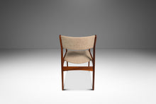 Load image into Gallery viewer, Restored Mid-Century Scandinavian Modern Arm Chair in Solid Teak &amp; New Fabric in the Manner of D-SCAN, c. 1970's-ABT Modern
