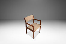 Load image into Gallery viewer, Restored Mid-Century Scandinavian Modern Arm Chair in Solid Teak &amp; New Fabric in the Manner of D-SCAN, c. 1970's-ABT Modern
