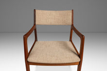 Load image into Gallery viewer, Restored Mid-Century Scandinavian Modern Arm Chair in Solid Teak &amp; New Fabric in the Manner of D-SCAN, c. 1970's-ABT Modern
