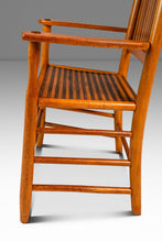 Load image into Gallery viewer, Rustic Americana Hand-Crafted 19th Century-Styled Cottage Armchair in Solid Maple &amp; Walnut, USA, c. 1940s-ABT Modern
