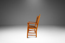 Load image into Gallery viewer, Rustic Americana Hand-Crafted 19th Century-Styled Cottage Armchair in Solid Maple &amp; Walnut, USA, c. 1940s-ABT Modern
