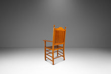 Load image into Gallery viewer, Rustic Americana Hand-Crafted 19th Century-Styled Cottage Armchair in Solid Maple &amp; Walnut, USA, c. 1940s-ABT Modern
