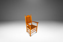 Load image into Gallery viewer, Rustic Americana Hand-Crafted 19th Century-Styled Cottage Armchair in Solid Maple &amp; Walnut, USA, c. 1940s-ABT Modern
