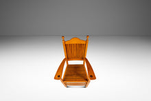 Load image into Gallery viewer, Rustic Americana Hand-Crafted 19th Century-Styled Cottage Armchair in Solid Maple &amp; Walnut, USA, c. 1940s-ABT Modern
