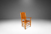 Load image into Gallery viewer, Rustic Americana Hand-Crafted 19th Century-Styled Cottage Armchair in Solid Maple &amp; Walnut, USA, c. 1940s-ABT Modern
