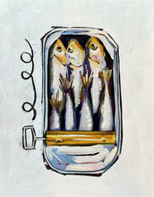Load image into Gallery viewer, Sardines by James Mattison, 11x14, Oil on Wood Canvas, 2024-ABT Modern
