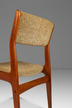 Load image into Gallery viewer, Scandinavian Mid-Century Modern Side / Desk Chair in Solid Teak &amp; Original Fabric by D-SCAN, c. 1970s-ABT Modern
