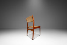 Load image into Gallery viewer, Scandinavian Mid-Century Modern Side / Desk Chair in Solid Teak &amp; Original Fabric by D-SCAN, c. 1970s-ABT Modern
