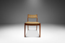 Load image into Gallery viewer, Scandinavian Mid-Century Modern Side / Desk Chair in Solid Teak &amp; Original Fabric by D-SCAN, c. 1970s-ABT Modern
