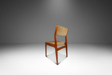 Load image into Gallery viewer, Scandinavian Mid-Century Modern Side / Desk Chair in Solid Teak &amp; Original Fabric by D-SCAN, c. 1970s-ABT Modern
