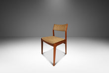 Load image into Gallery viewer, Scandinavian Mid-Century Modern Side / Desk Chair in Solid Teak &amp; Original Fabric by D-SCAN, c. 1970s-ABT Modern
