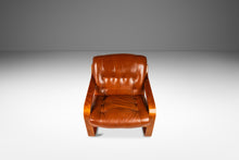 Load image into Gallery viewer, Scandinavian Modern Bentwood Lounge Chair in Original Cognac Leather &amp; Beech Attributed to Ingmar Relling for Westnofa, Norway, c. 1970s-ABT Modern
