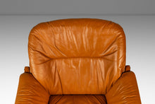 Load image into Gallery viewer, Scandinavian Modern Leather and Beech Wood Armchair / Lounge Chair by Göte Möbler, Sweden, c. 1970's-ABT Modern

