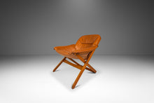 Load image into Gallery viewer, Scandinavian Modern Leather and Beech Wood Armchair / Lounge Chair by Göte Möbler, Sweden, c. 1970's-ABT Modern
