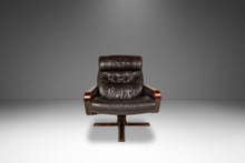 Load image into Gallery viewer, Scandinavian Modern Recliner High-back Lounge Chair &amp; Ottoman by Soda Galvano for Vatne Mobler, Norway, c. 1970s-ABT Modern

