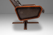 Load image into Gallery viewer, Scandinavian Modern Recliner High-back Lounge Chair &amp; Ottoman by Soda Galvano for Vatne Mobler, Norway, c. 1970s-ABT Modern
