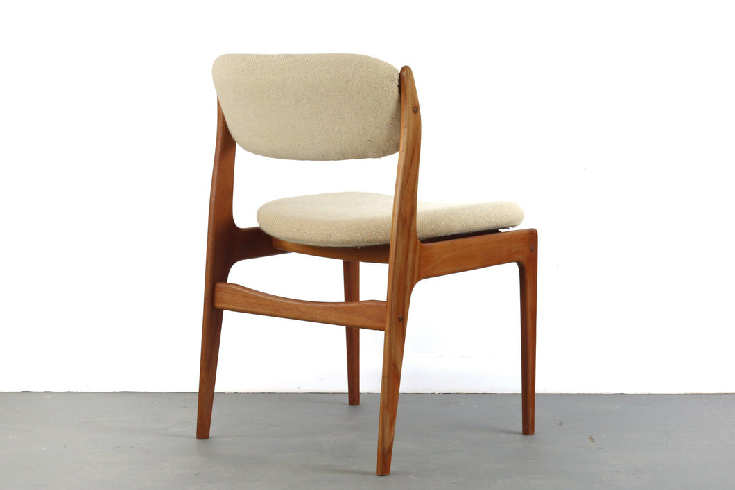 Set of (2) Dining Chairs by Benny Linden in Teak and Original Fabric-ABT Modern