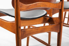 Load image into Gallery viewer, Set of 4 Arne Vodder Sculptural Chairs w/ a Cane Back and Brass Detailing, Denmark-ABT Modern
