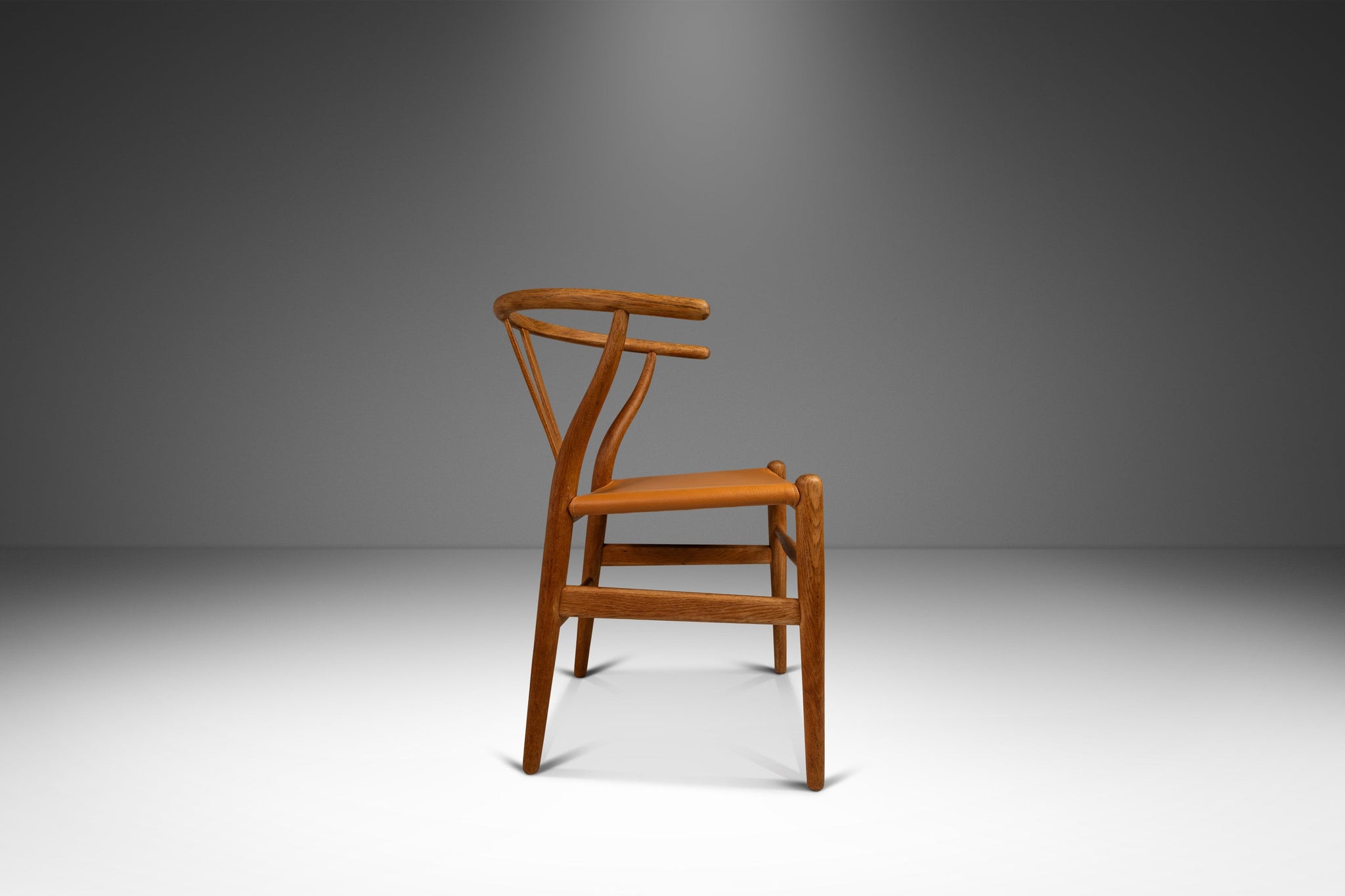Carl Hansen & Son Leather Seat Cushion for CH24 Wishbone Chair by Hans  Wegner