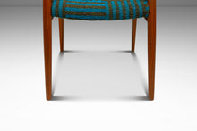 Load image into Gallery viewer, Set of Eight (8) Moller Model 75 Dining Chairs by Niels Møller for J.L. Møllers in Pierre Frey Mombasa Turquoise Fabric , Denmark, 1960s-ABT Modern
