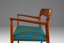 Load image into Gallery viewer, Set of Eight (8) Moller Model 75 Dining Chairs by Niels Møller for J.L. Møllers in Pierre Frey Mombasa Turquoise Fabric , Denmark, 1960s-ABT Modern
