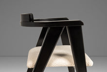 Load image into Gallery viewer, Set of Four (4) Bespoke Compass Dining Chairs in the Manner of Alan Gould for Knoll in Bouclé Upholstery, USA, c. 1950's
