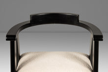 Load image into Gallery viewer, Set of Four (4) Bespoke Compass Dining Chairs in the Manner of Alan Gould for Knoll in Bouclé Upholstery, USA, c. 1950's
