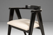 Load image into Gallery viewer, Set of Four (4) Bespoke Compass Dining Chairs in the Manner of Alan Gould for Knoll in Bouclé Upholstery, USA, c. 1950's

