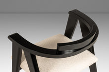 Load image into Gallery viewer, Set of Four (4) Bespoke Compass Dining Chairs in the Manner of Alan Gould for Knoll in Bouclé Upholstery, USA, c. 1950's

