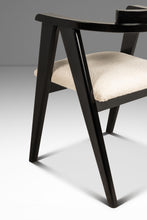 Load image into Gallery viewer, Set of Four (4) Bespoke Compass Dining Chairs in the Manner of Alan Gould for Knoll in Bouclé Upholstery, USA, c. 1950's
