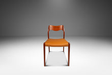 Load image into Gallery viewer, Set of Four (4) Bespoke Møller Model #71 Dining Chairs in Teak &amp; Leather by Niels Møller for J.L. Møllers Møbelfabrik, Denmark, 1960&#39;s-ABT Modern
