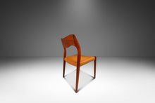 Load image into Gallery viewer, Set of Four (4) Bespoke Møller Model #71 Dining Chairs in Teak &amp; Leather by Niels Møller for J.L. Møllers Møbelfabrik, Denmark, 1960&#39;s-ABT Modern
