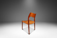 Load image into Gallery viewer, Set of Four (4) Bespoke Møller Model #71 Dining Chairs in Teak &amp; Leather by Niels Møller for J.L. Møllers Møbelfabrik, Denmark, 1960&#39;s-ABT Modern
