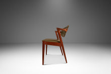 Load image into Gallery viewer, Set of Four ( 4 ) Danish Mid-Century Modern Model 42 Dining Chairs in Teak &amp; Leather by Kai Kristiansen, Denmark, c. 1960s-ABT Modern
