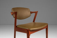 Load image into Gallery viewer, Set of Four ( 4 ) Danish Mid-Century Modern Model 42 Dining Chairs in Teak &amp; Leather by Kai Kristiansen, Denmark, c. 1960s-ABT Modern
