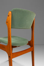 Load image into Gallery viewer, Set of Four (4) Danish Modern Model 49 Dining Chairs in Teak &amp; Original Fabric by Erik Buch for O. D. Møbler, Denmark, c. 1990s-ABT Modern
