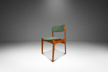 Load image into Gallery viewer, Set of Four (4) Danish Modern Model 49 Dining Chairs in Teak &amp; Original Fabric by Erik Buch for O. D. Møbler, Denmark, c. 1990s-ABT Modern
