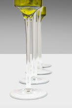 Load image into Gallery viewer, Set of Four (4) Italian Modern Elongated Blown Glass Two-Tone Candlestick Holders, Italy, c. 1970&#39;s-ABT Modern
