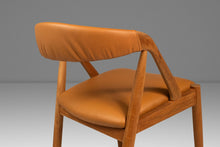 Load image into Gallery viewer, Set of Four (4) Mid-Century Danish Modern Model 31 Dining Chairs in Teak &amp; Leather by Kai Kristiansen for Schou Andersen, Denmark, c. 1960s-ABT Modern
