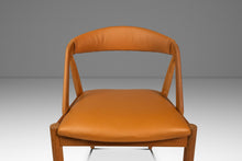Load image into Gallery viewer, Set of Four (4) Mid-Century Danish Modern Model 31 Dining Chairs in Teak &amp; Leather by Kai Kristiansen for Schou Andersen, Denmark, c. 1960s-ABT Modern
