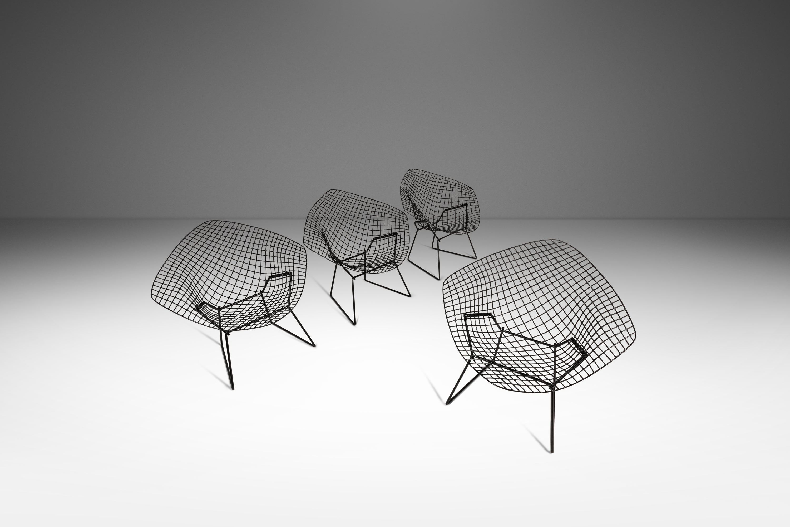 Set of Four (4) Mid-Century Modern 