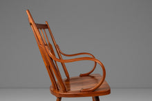 Load image into Gallery viewer, Set of Four (4) Mid-Century Modern Windsor "Centennial" Dining Armchairs in Solid Walnut by Kipp Stewart for Drexel, USA, c. 1960's-ABT Modern
