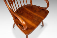 Load image into Gallery viewer, Set of Four (4) Mid-Century Modern Windsor "Centennial" Dining Armchairs in Solid Walnut by Kipp Stewart for Drexel, USA, c. 1960's-ABT Modern

