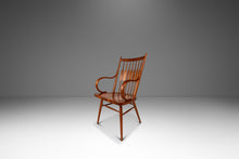 Load image into Gallery viewer, Set of Four (4) Mid-Century Modern Windsor "Centennial" Dining Armchairs in Solid Walnut by Kipp Stewart for Drexel, USA, c. 1960's-ABT Modern
