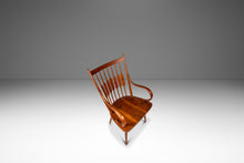 Load image into Gallery viewer, Set of Four (4) Mid-Century Modern Windsor "Centennial" Dining Armchairs in Solid Walnut by Kipp Stewart for Drexel, USA, c. 1960's-ABT Modern
