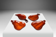 Load image into Gallery viewer, Set of Four ( 4 ) Mid-Century Organic Modern Serving Trays Carved from Solid Mahogany, Haiti, c. 1970s-ABT Modern
