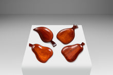 Load image into Gallery viewer, Set of Four ( 4 ) Mid-Century Organic Modern Serving Trays Carved from Solid Mahogany, Haiti, c. 1970s-ABT Modern
