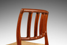Load image into Gallery viewer, Set of Four ( 4 ) Model 83 Teak Dining Chairs by Niels Otto Møller for J.L. Møller w/ Original Fabric, Denmark, c. 1970&#39;s-ABT Modern
